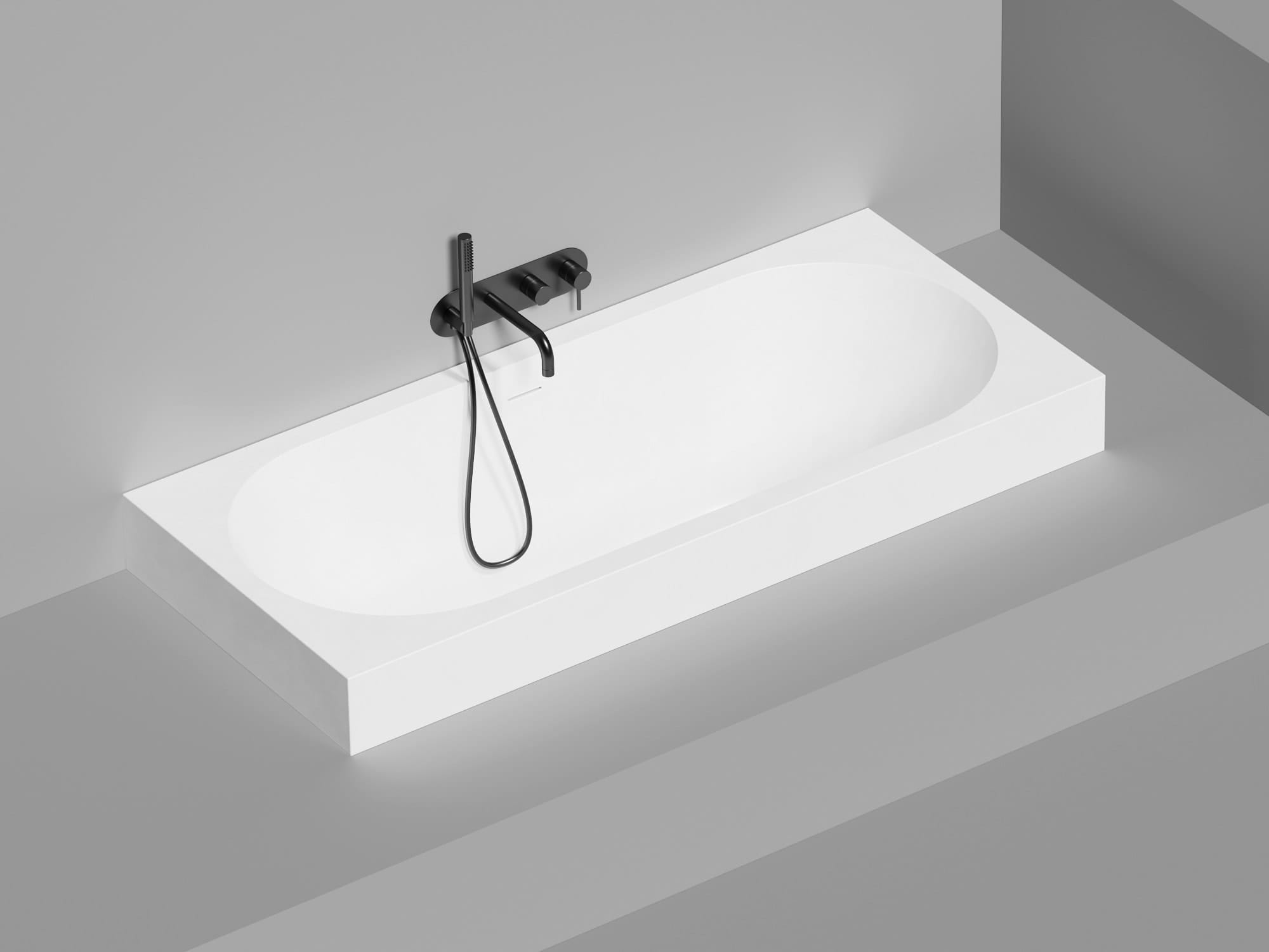 Ванна из искусственного камня Salini Ornella Axis Kit 170x75 103523M