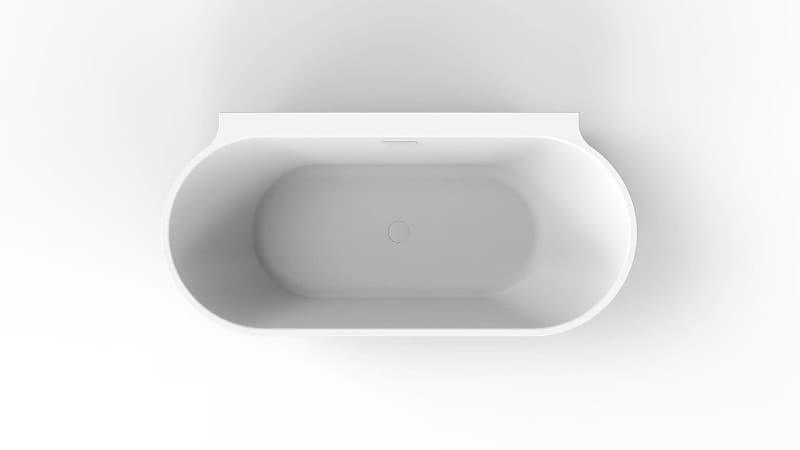 Акриловая ванна BelBagno 170x80 BB409-1700-800-W/NM черно-белая