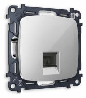 Розетка Ethernet RJ-45 и со шторками без рамки Ambrella Volt Quant MO412010