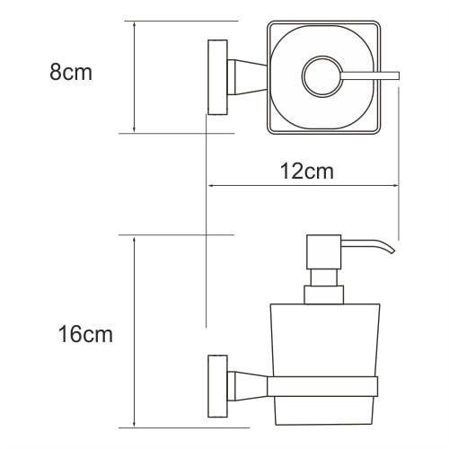 Дозатор для жидкого мыла WasserKRAFT Dill K-3999