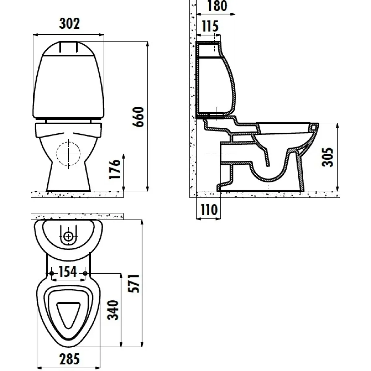 Унитаз напольный Creavit Cocuk CK310-11CB00E-0000+KC0802.01.0000E детский, без бачка, с сиденьем микролифт, белый