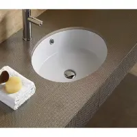 Раковина CeramaLux 540P 42x42 см, встраиваемая снизу, белый