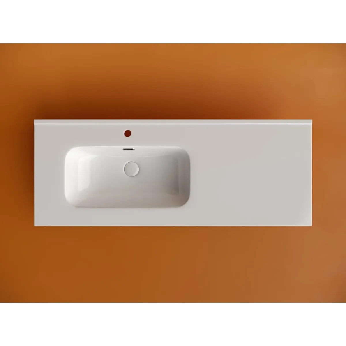Раковина Ceramica Nova Element CN7006L 121x46,5 см L, накладная, белый