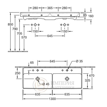 Раковина Villeroy&Boch Collaro 4A34D401