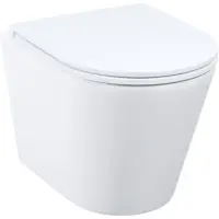 Унитаз подвесной IDDIS Calipso CAQRDSEi25 безободковый, торнадо, с сиденьем микролифт, белый