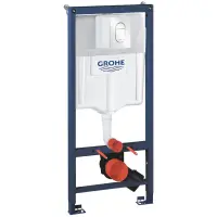 Инсталляция для унитаза Grohe Arena Cosmopolitan S 39750001 + 37624SH0 с кнопкой смыва, альпийский белый