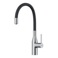 Смеситель для кухни Omoikiri Yatomi 4994344 нержавеющая сталь/черный матовый