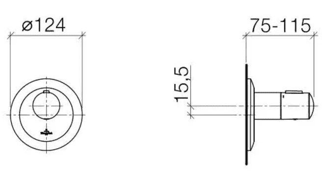 Смеситель для душа Villeroy&Boch LaFleur TFD36416968-00 с термостатом