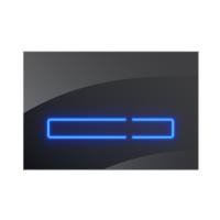 Клавиша смыва AM.PM I0450A38 сенсорная стекло черный