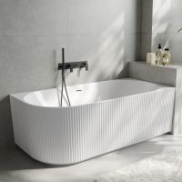 Акриловая ванна Abber AB9329-1.5 R 150x75 см R, угловая, белый