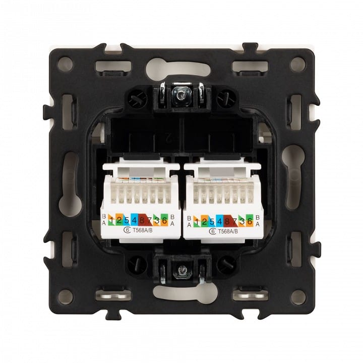 Розетка двойная Ethernet RJ-45 без рамки Arlight NOBE 054312(1)