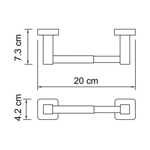 Держатель туалетной бумаги WasserKRAFT Lippe K-6522