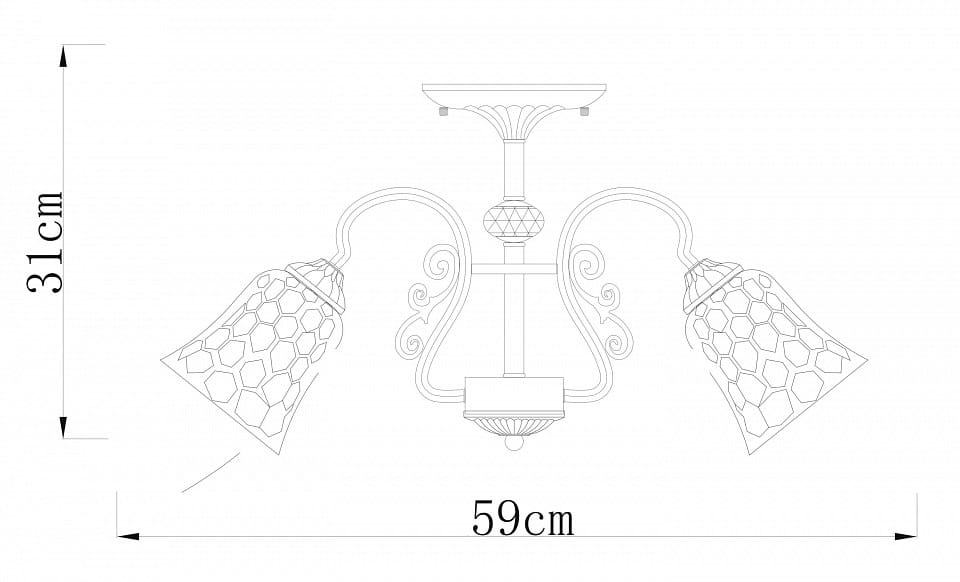 Люстра на штанге Arte Lamp Nicole A2702PL-5AB