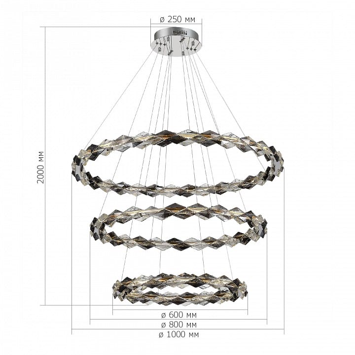 Подвесной светильник ST-Luce Diamanta SL6009.103.03