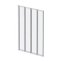 Душевая шторка на ванну AM.PM Like W80BS-100-140CT хром прозрачное