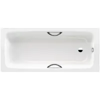 Ванна стальная Kaldewei Cayono Star 757 275730003001 180x80 см, с отверстиями под ручки, антискользящим и водоотталкивающим покрытием, альпийский белый
