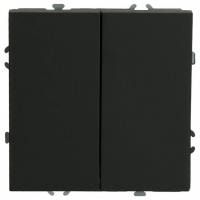 Выключатель двухклавишный без рамки Stekker Эмили 50167