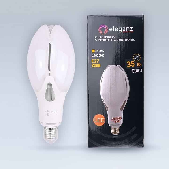 Лампа светодиодная Eleganz  E27 35Вт 6000K EL-0085