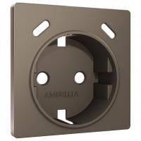 Накладка для розетки с заземлением и со шторками и 2хUSB type С Ambrella Volt ALFA AP6405
