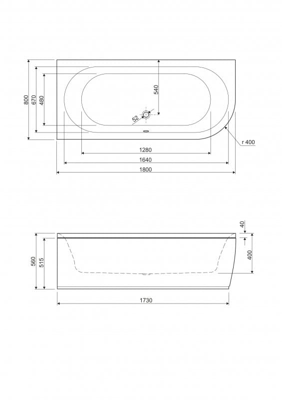 Акриловая ванна Cezares Metauro 180x80 METAURO CORNER-180-80-40-L-W37