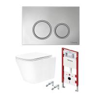 Комплект унитаз с инсталляцией TECE TECEspring R K955101WCS хром