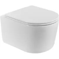 Унитаз подвесной BelBagno Unique BB007CH-TOR/SC безободковый, торнадо, с сиденьем микролифт, белый