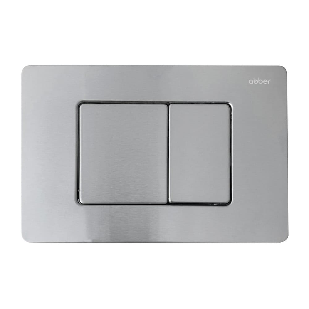 Комплект унитаза с инсталляцией Abber Rechteck AC1201-AC0105-AC0120MCH с клавишей смыва матовый хром