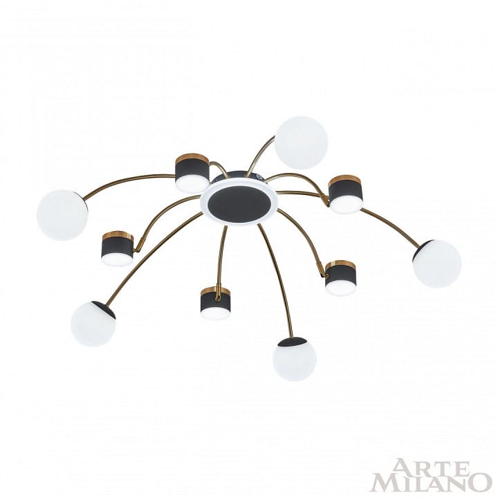 Потолочная люстра Arte Milano Ferrara-71040 272040/10 BK/GD
