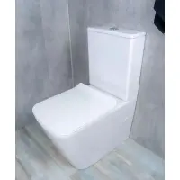 Унитаз-компакт GID Tr2170 безободковый, с сиденьем микролифт, белый