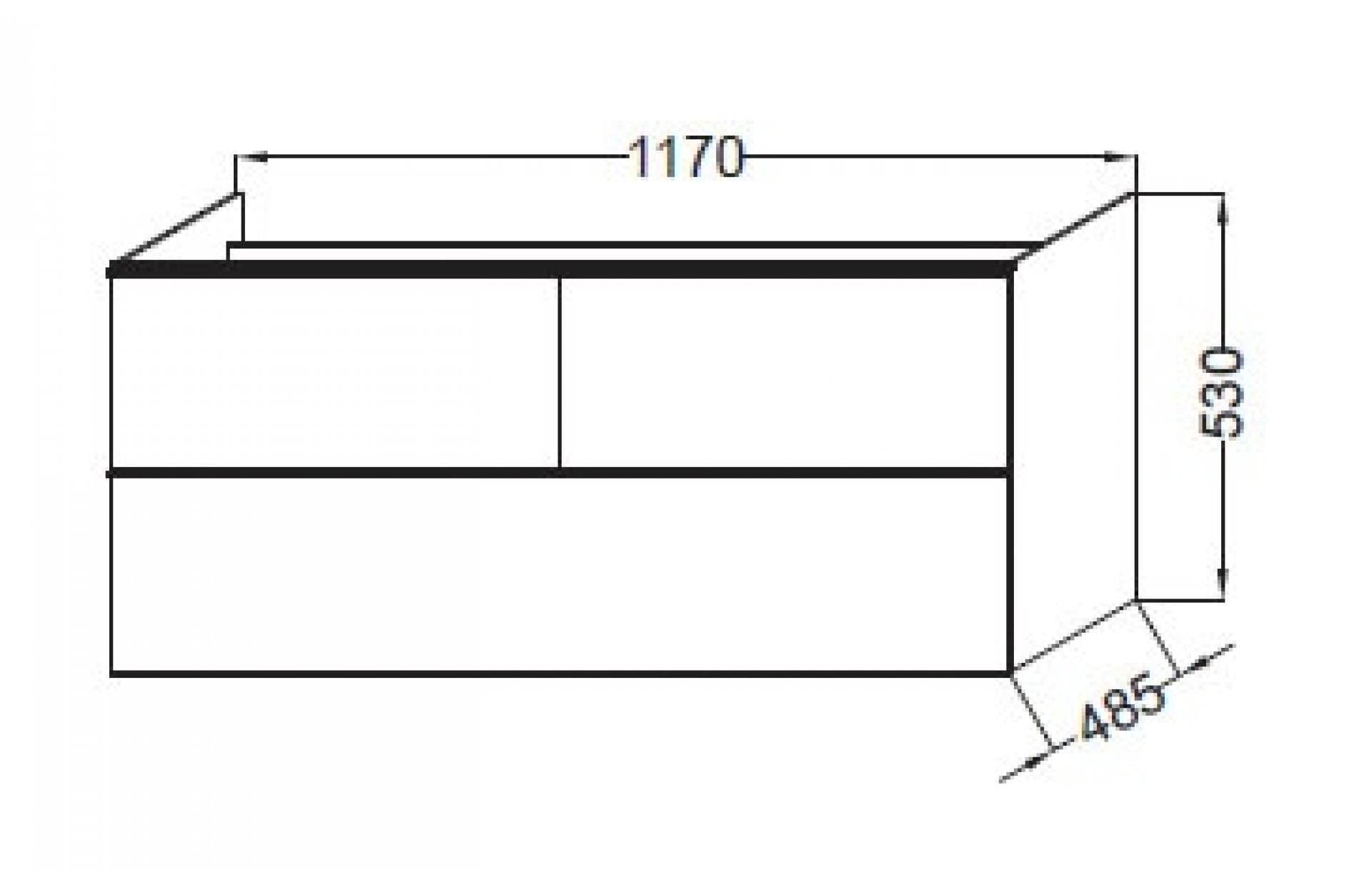 Тумба под раковину 115 см Jacob Delafon Odeon Up EB892-E71серый дуб