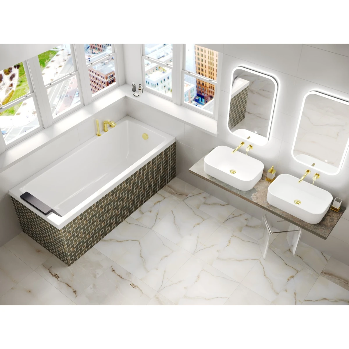 Акриловая ванна 159,5x80 см Whitecross Wave 0101.160080.100