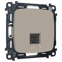 Розетка Ethernet RJ-45 и со шторками, без рамки Ambrella Volt OMEGA MO372005