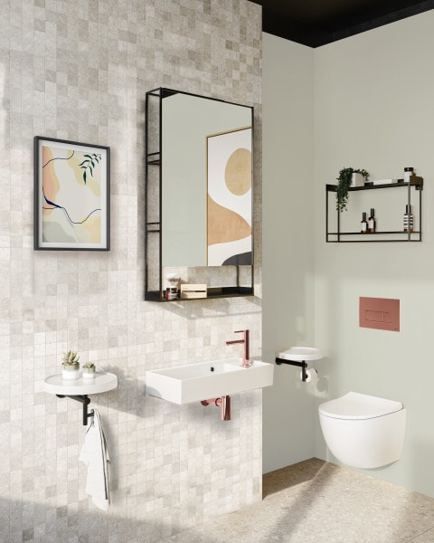 Клавиша смыва Vitra Root Square 740-2340 медь