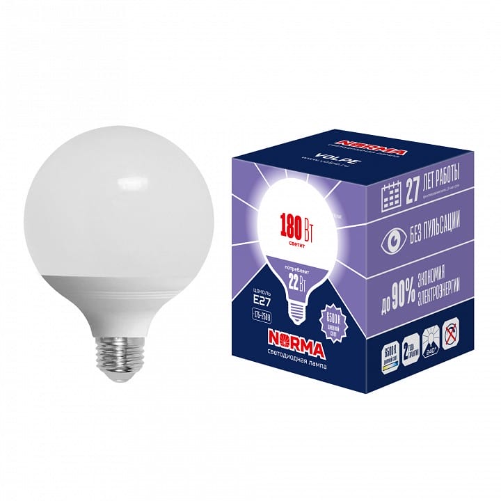 Лампа светодиодная Volpe LED-G120 E27 22Вт 6500K UL-00010996