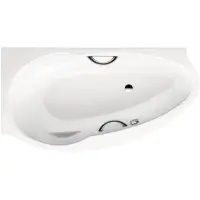 Ванна стальная Kaldewei Studio Star 827-1 222330003001 170x90 см R, угловая, с отверстиями под ручки, антискользящим и водоотталкивающим покрытием, альпийский белый