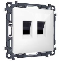 Розетка двойная Ethernet RJ-45 без рамки Ambrella Volt ALFA MA112110