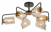 Люстра на штанге ILLUMICO IL8248-6COU-79 BK GD