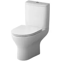 Унитаз-компакт Damixa Palace Grand 468600SC безободковый, с сиденьем микролифт, белый