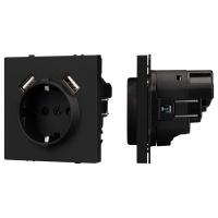 Розетка с заземлением и 2хUSB type A, без рамки Arlight SCT 054289