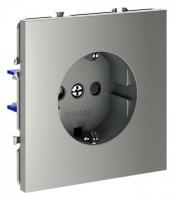 Розетка с заземлением и со шторкой без рамки Voltum S70 VLS040205