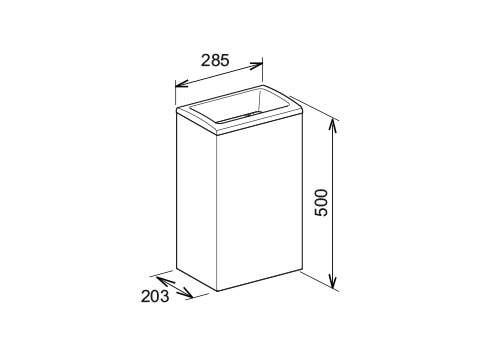 Ведро для мусора Keuco Moll 12788010000