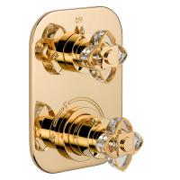 Смеситель для душа THG Ptale de Cristal clair liser dor U6E.F01.5500BE золото