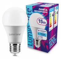 Лампа светодиодная Luminarte E27 15Вт 6500K LSTD-A60-15W6KE27