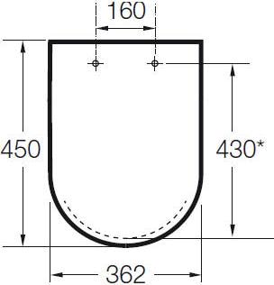 Крышка-сиденье для унитаза Roca Meridian 8012A000B, белый