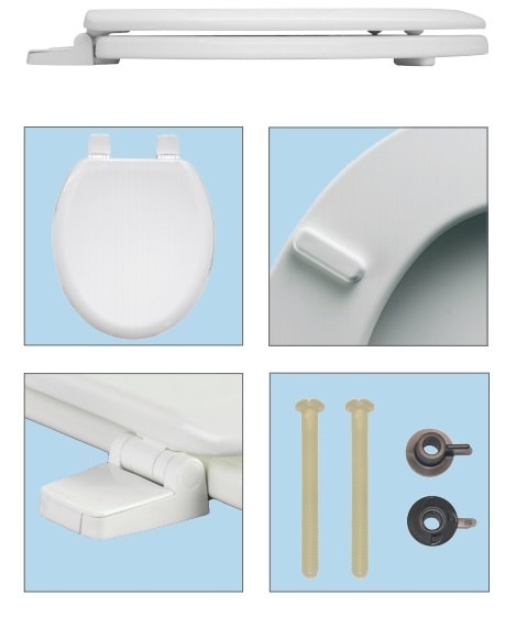 Крышка-сиденье Nofer 5000AR деревянная белая