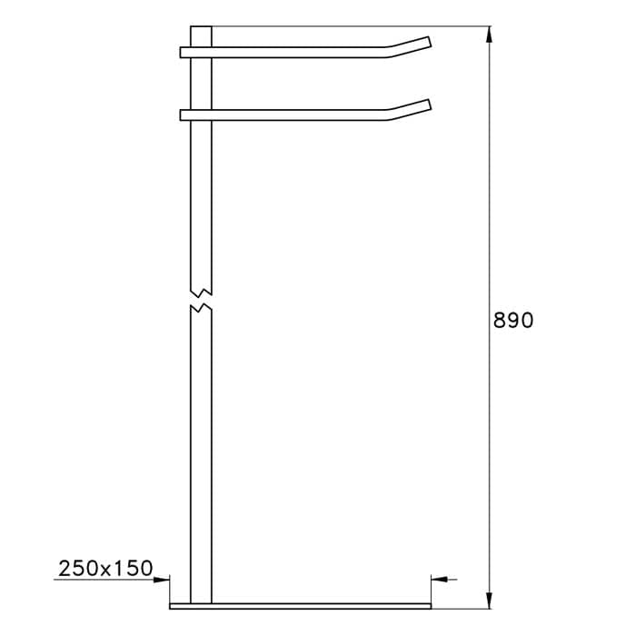 Полотенцедержатель Stella Bamboo Quadro BQ 10029 CR00