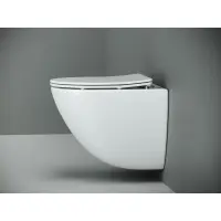 Унитаз подвесной Ceramica Nova Mono CN1905 безободковый, с сиденьем микролифт, белый