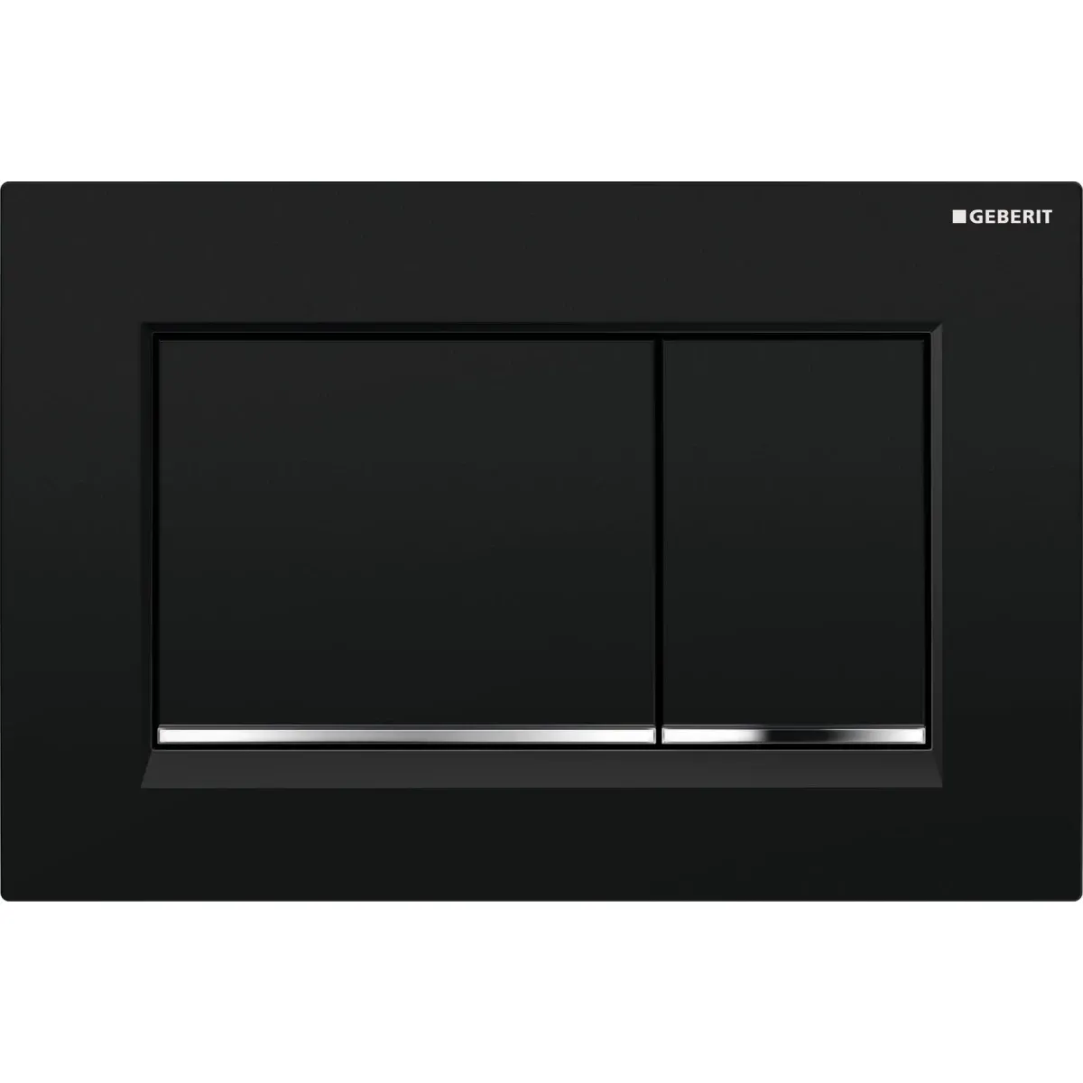 Инсталляция для унитаза Geberit Duofix Sigma 30 111.300.00.5 + 111.815.00.1 + 115.883.KM.1 с кнопкой смыва, черный глянец/хром/черный глянец