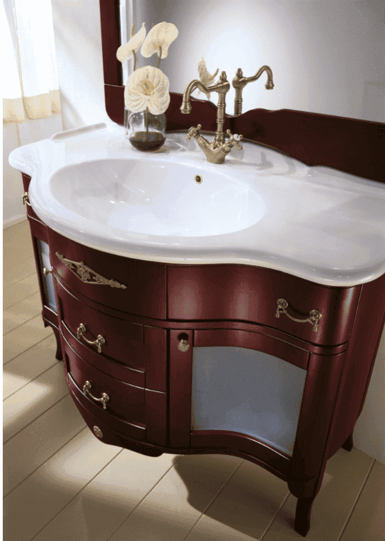 Тумба с раковиной Bagno Piu Palladio 110 матовый палисандр