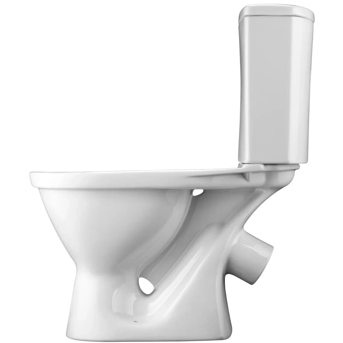 Унитаз-компакт Santek Алькор 1.WH30.2.140 косой выпуск, с сиденьем, белый